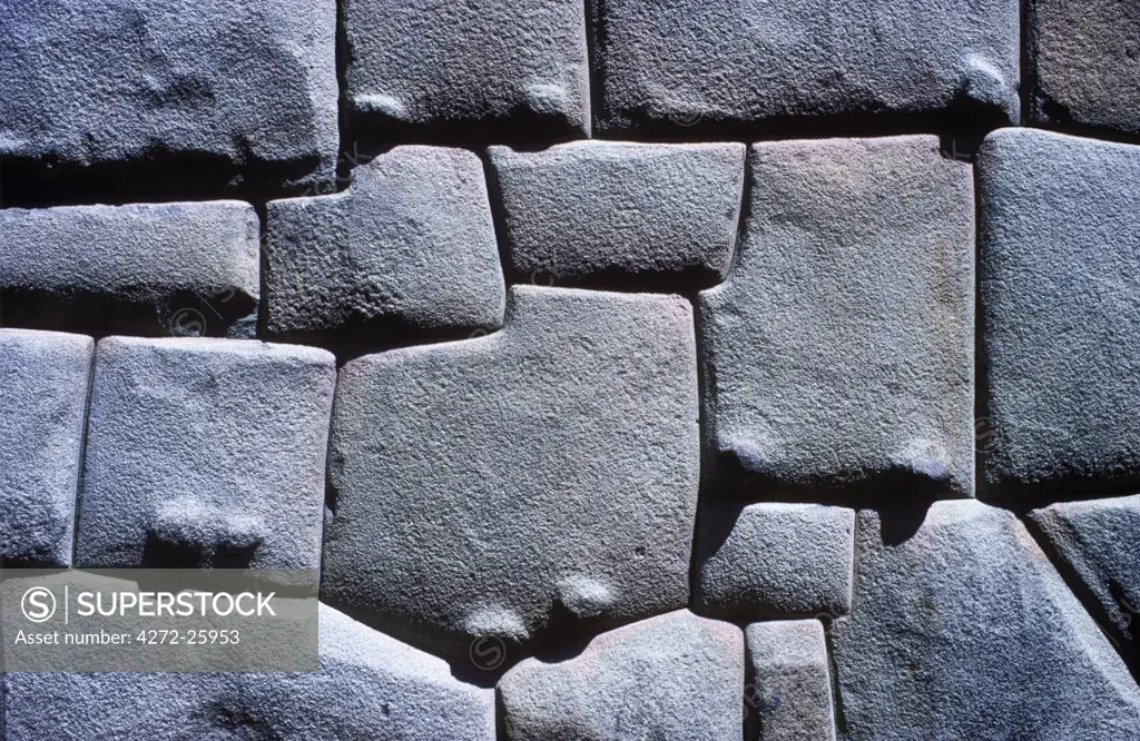 Hatun Rumiyoc (great stone) street in Cuzco - one of the surviving walls of the Inca Roca's Palace.