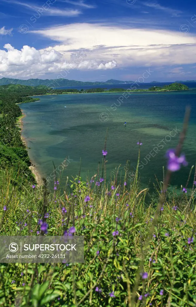 Philippines, Negros Island,Danjugan. The Southern coastline of Negros Island.