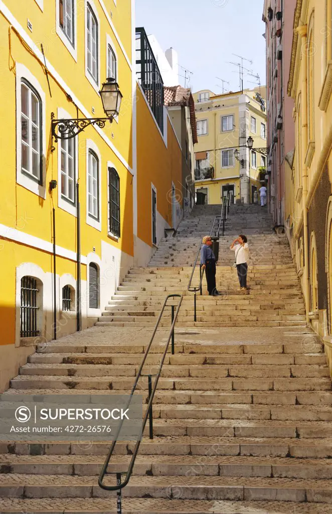 Old Sao Bento quarter in Lisbon, Portugal