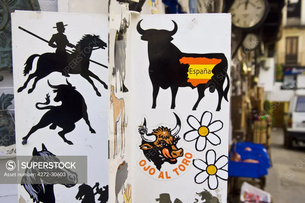 Spanish souvenirs in Guadalupe, Caceres, Spain