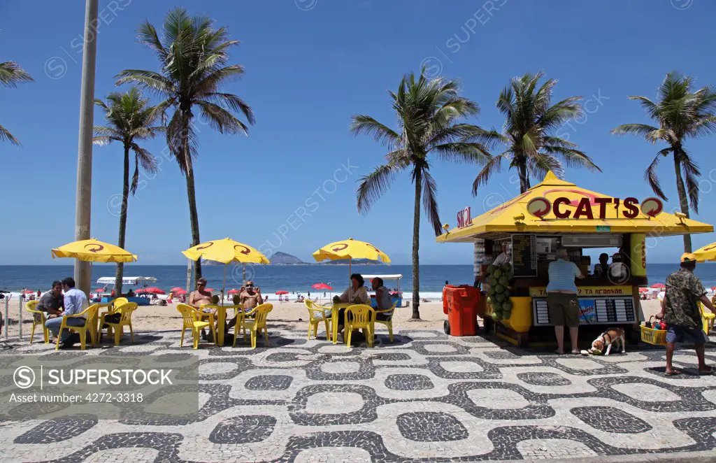 The famous Ipanema Beach in Rio de Janeiro. Brazil