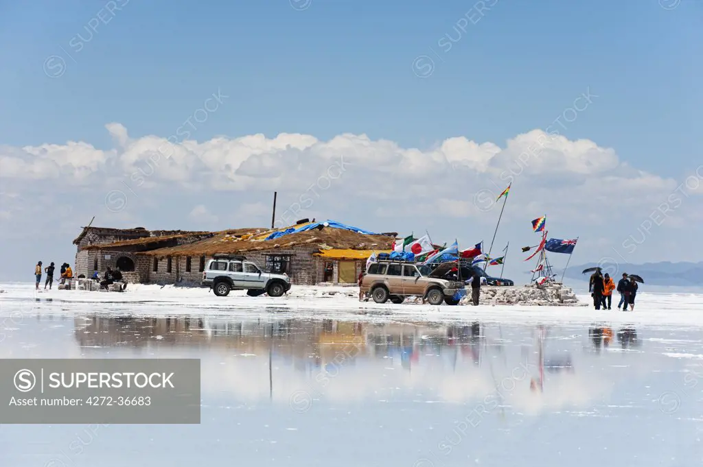 South America, Bolivia, Salir de Uyuni, salt flats