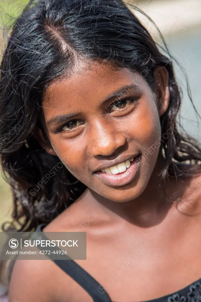 A pretty young Sri Lankan girl at Tissa, Sri Lanka
