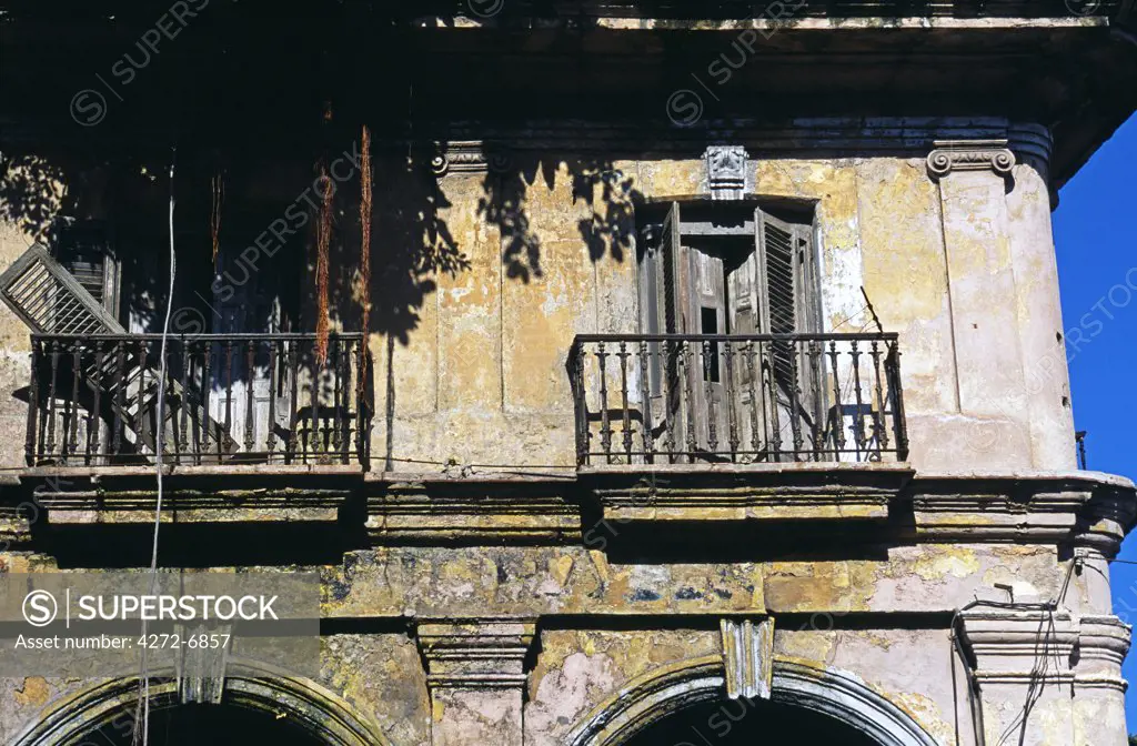 Example of baroque architecture, once one of the City's most famous night clubs Havana Viejo, Old Havana World Heritage Area, Cuba