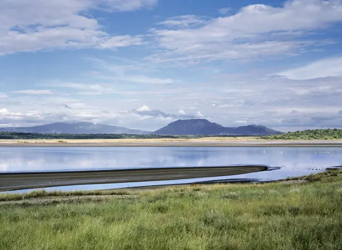 Lake Magadi, an alkaline lake of the Great Rift Valley in southern Kenya.