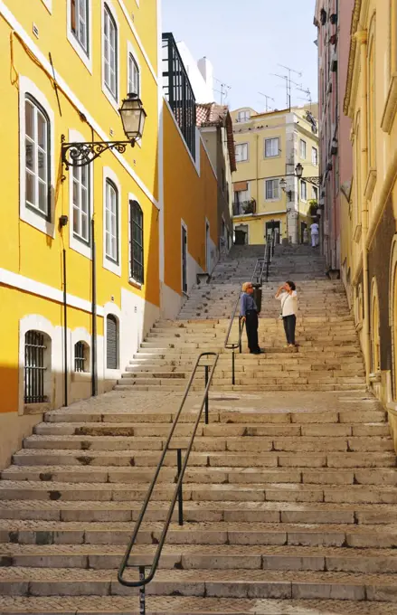 Old Sao Bento quarter in Lisbon, Portugal