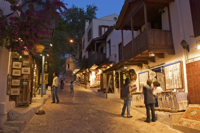 Shops in the Old Town of Kas, Lykia, Turquoise Coast, Turkey