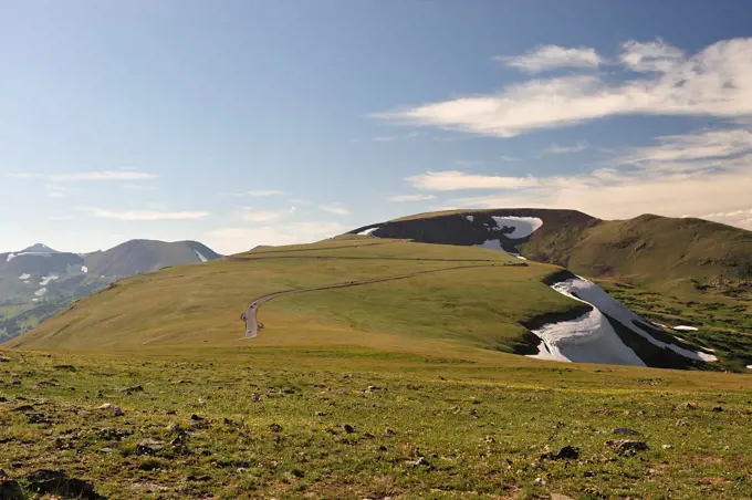 Along Trail Ridge Road in the Rocky Mountain National Park, Colorado, USA