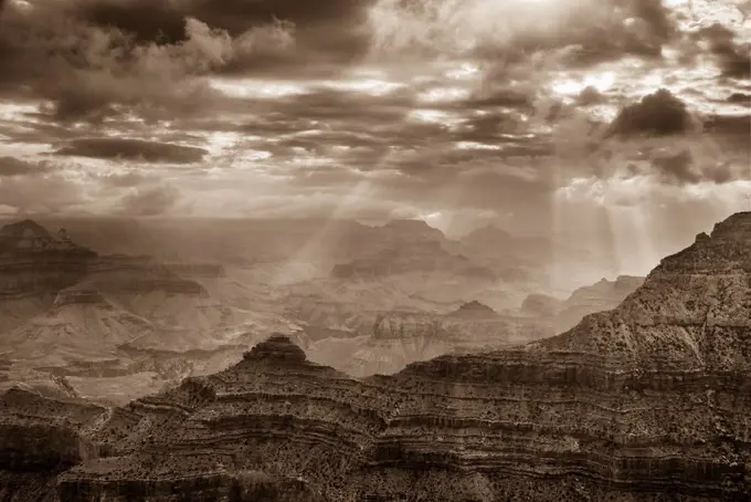 USA, Arizona, Grand Canyon, oNeill Butte