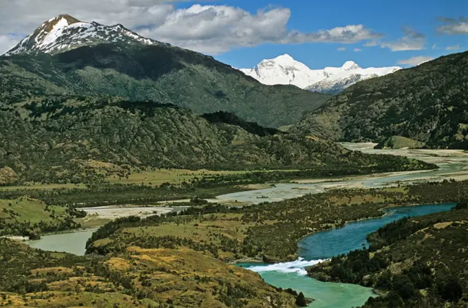 Chile, Region XI, Aisen, Rio Baker.