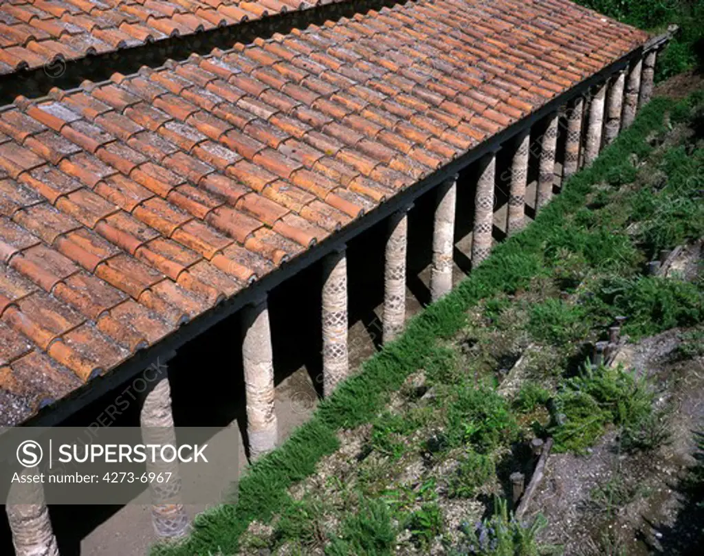 Pompeii In Italy, City Destroyed And Completely Buried During An Eruption Of The Volcano Mount Vesuvius In August 79, A Unesco World Heritage Site Since 1997