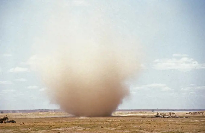 Sand Tornado in Kenya  