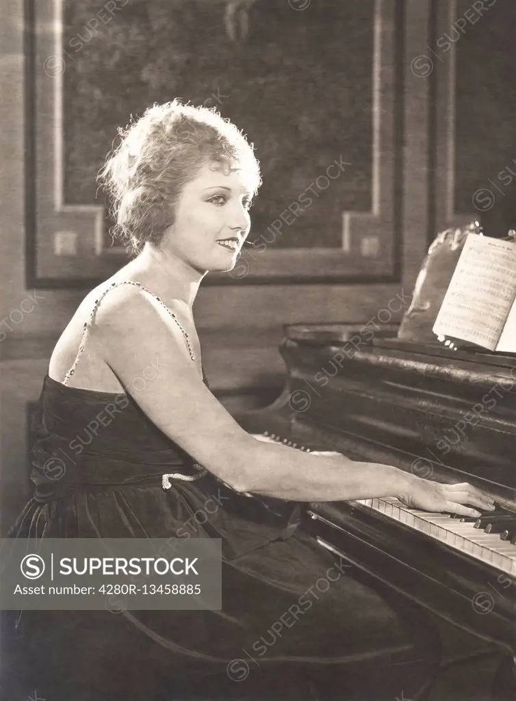 Woman playing piano