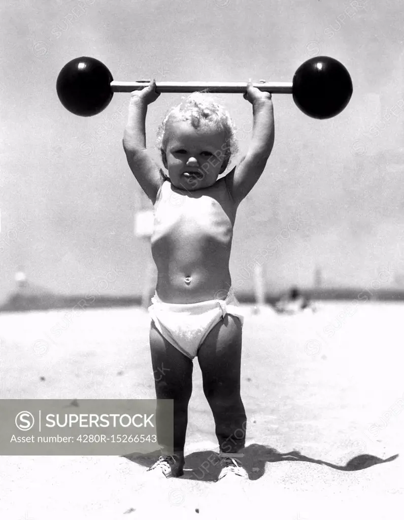 Baby weight lifter