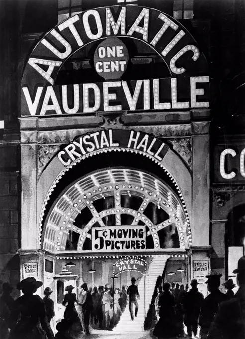 Poster of the automatic Vaudeville All persons depicted are not longer living and no estate exists Supplier warranties that there will be no model rel...