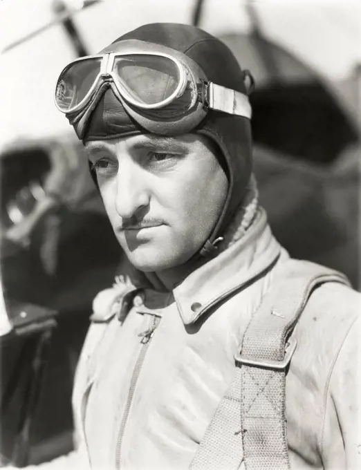 Portrait of aviator (OLVI008_OU264_F)