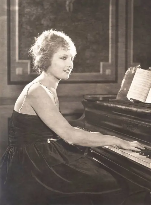 Woman playing piano