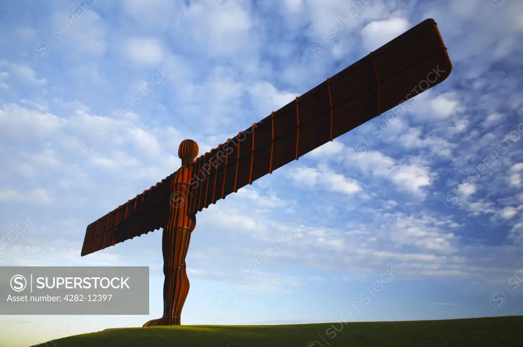 England, Tyne and Wear, Gateshead. The Angel of the North statue near the cities of Gateshead and Newcastle Upon Tyne.