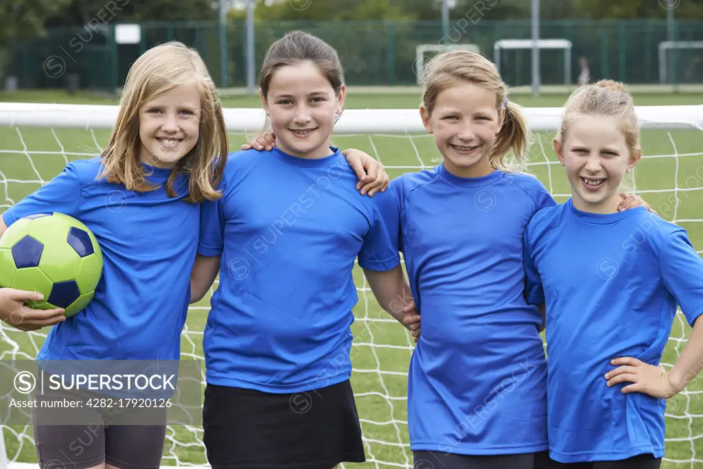 Portrait Of Girl's Soccer Team