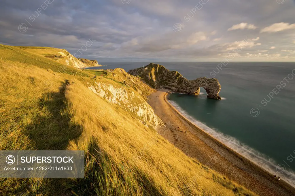 A view of Durdle Door in Dorset.