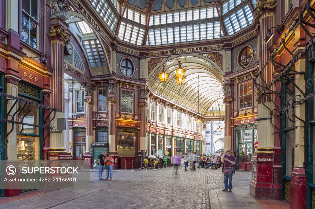 Interior of Leadenhall Market.