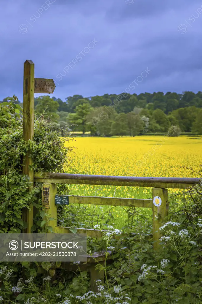 A stile on a public footpath.