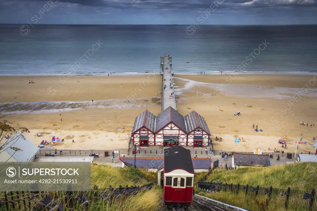 Salltburn pier and cliff railway.