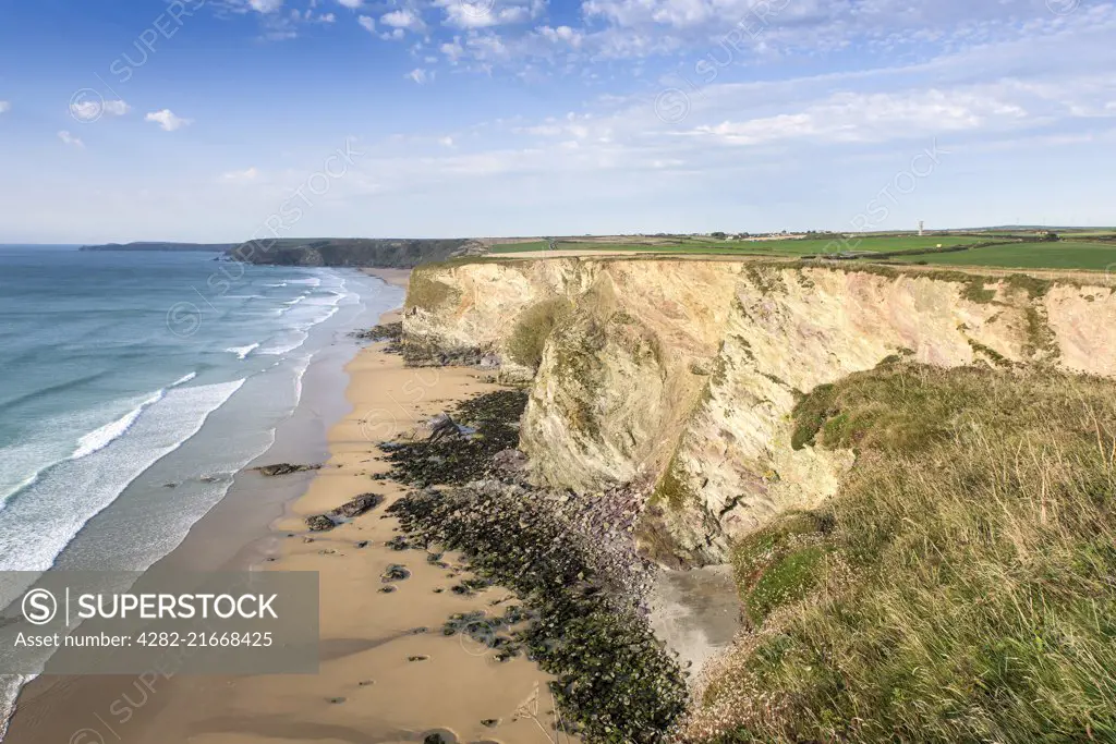 The rugged coast of North Cornwall.