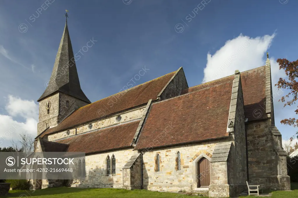All Saints church in Old Heathfield in East Sussex.