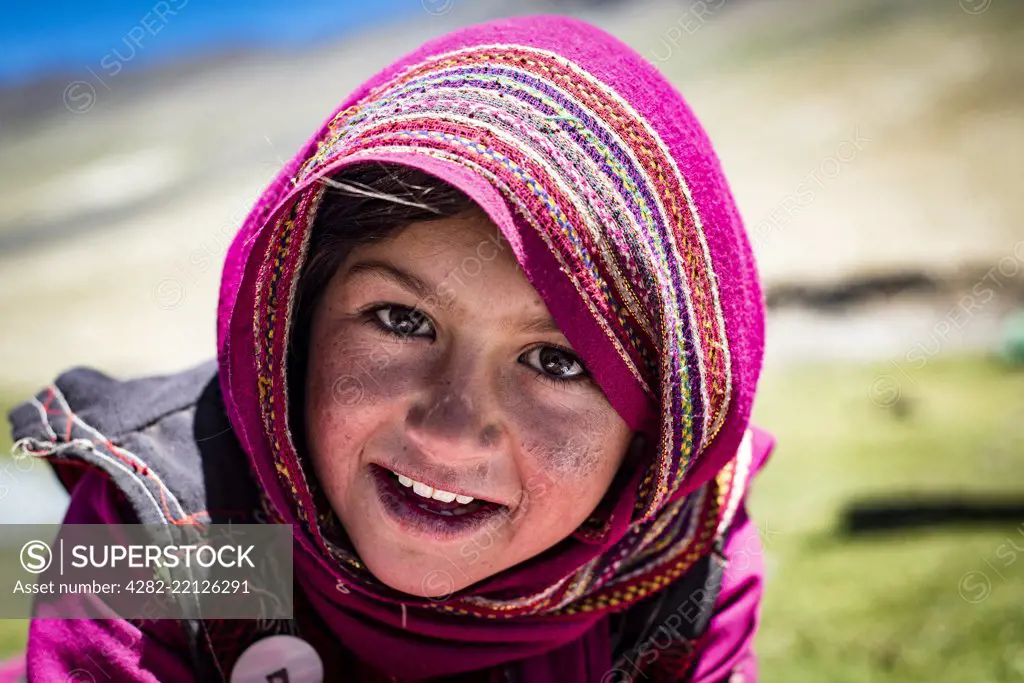 A young Wakhi girl from a remote settlement in the Wakhan Corridor of Afghanistan.