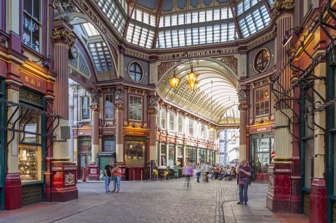 Interior of Leadenhall Market.