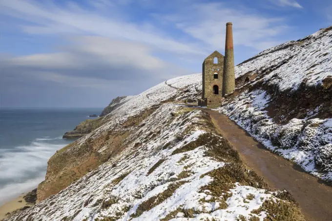 The South West Coast Path at Wheal Coates.