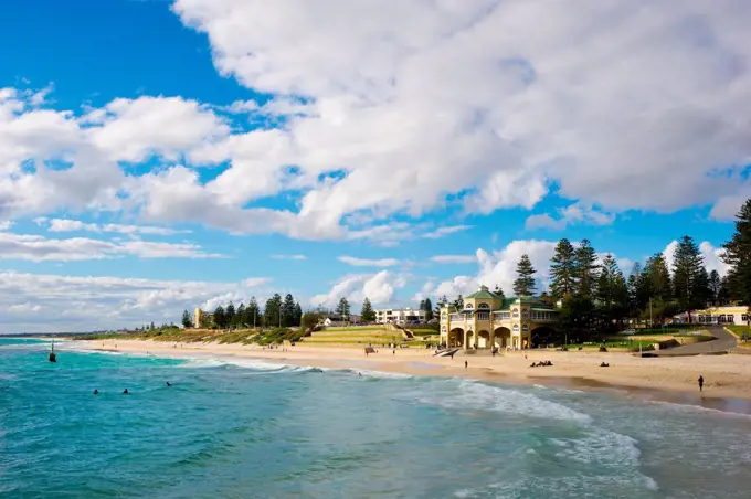 Australia, Western Australia, Cottesloe Beach. Cottesloe Beach in Perth in Western Australia.