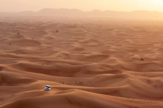 United Arab Emirates, Dubai, Dubai Desert. Dune bashing in the Dubai desert.