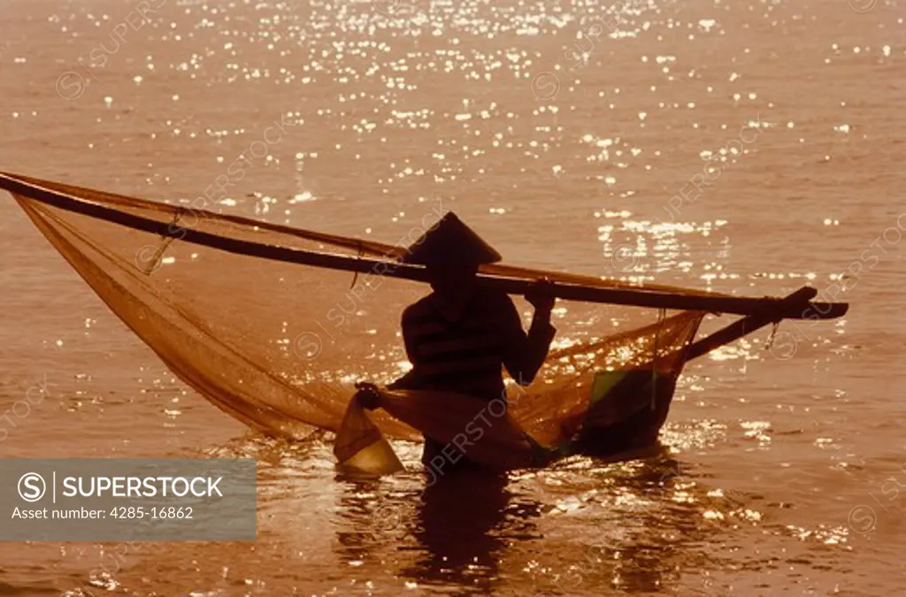 Fisherman in Bali, Indonesia