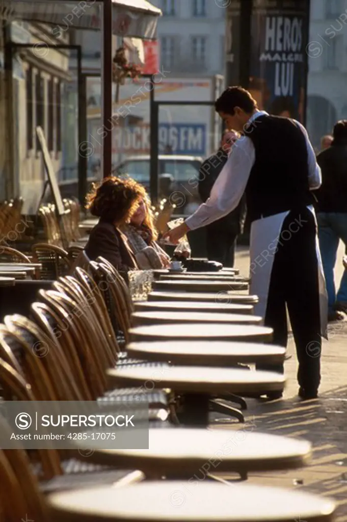 Outdoor cafe in Paris, France