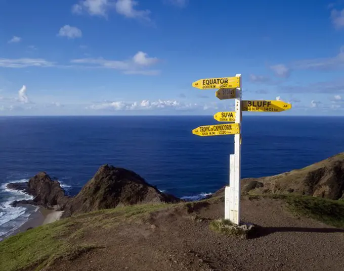 Northern Most Point of New Zealand on Cape Reinga, North Island, New Zealand