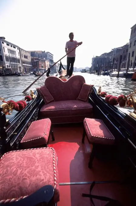 Italy, Venice, Grand Canal, Gondola