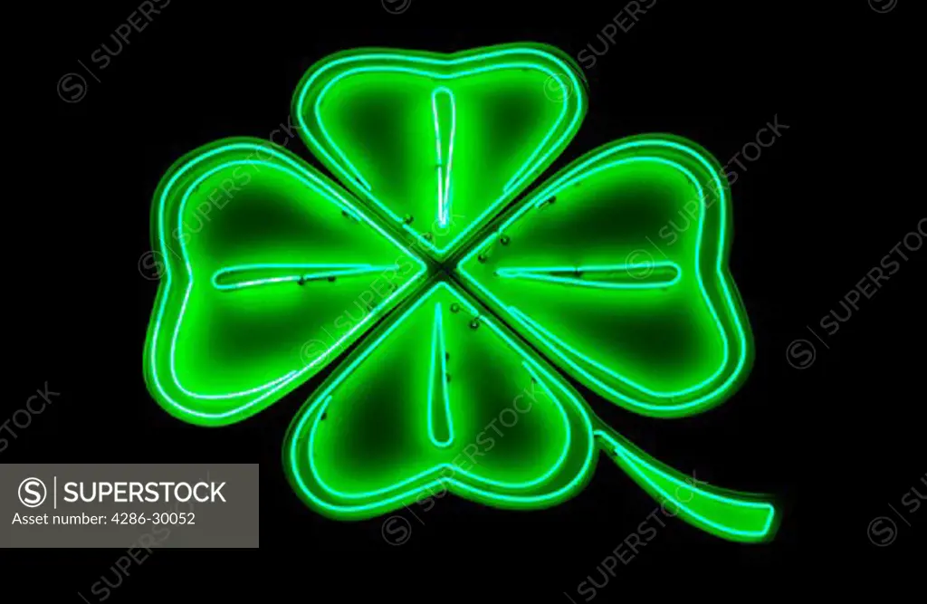 Neon shamrock