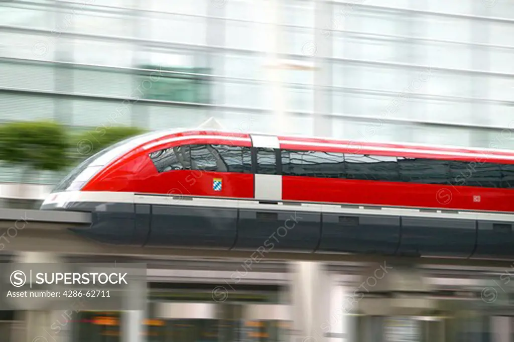 maglev train at the airport in Munich