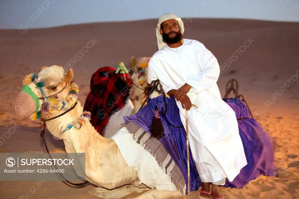 UAE Dubai,  Arab on Camel