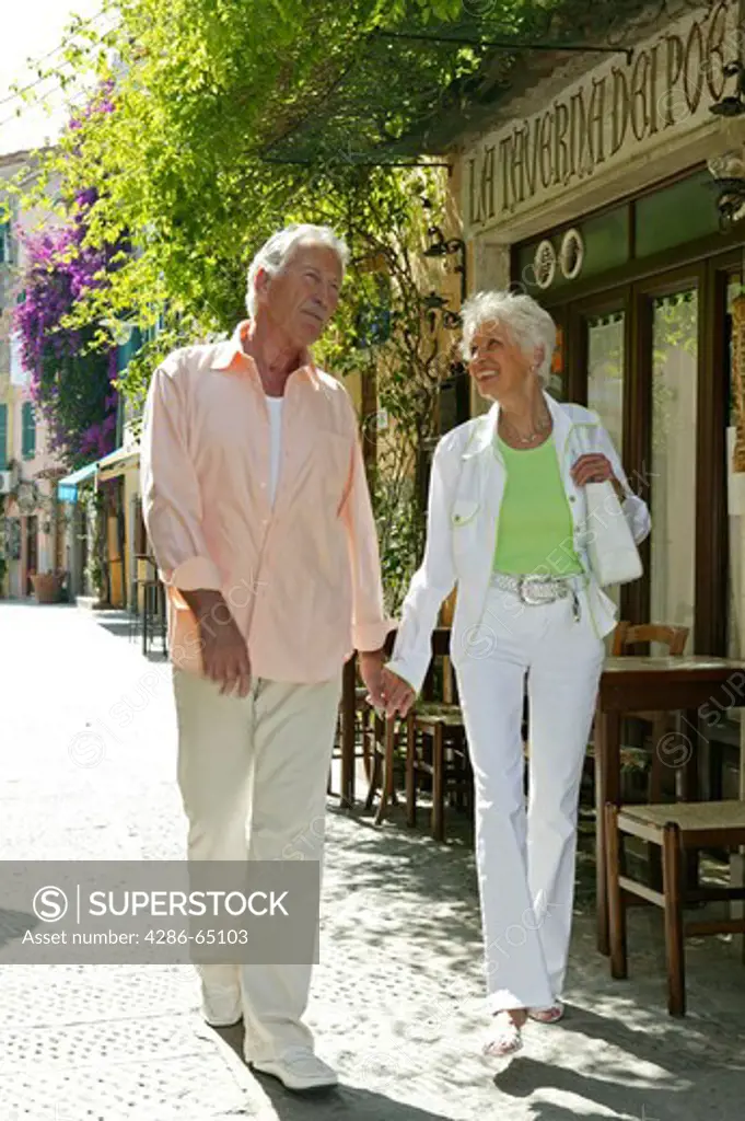 elder couple in holidays