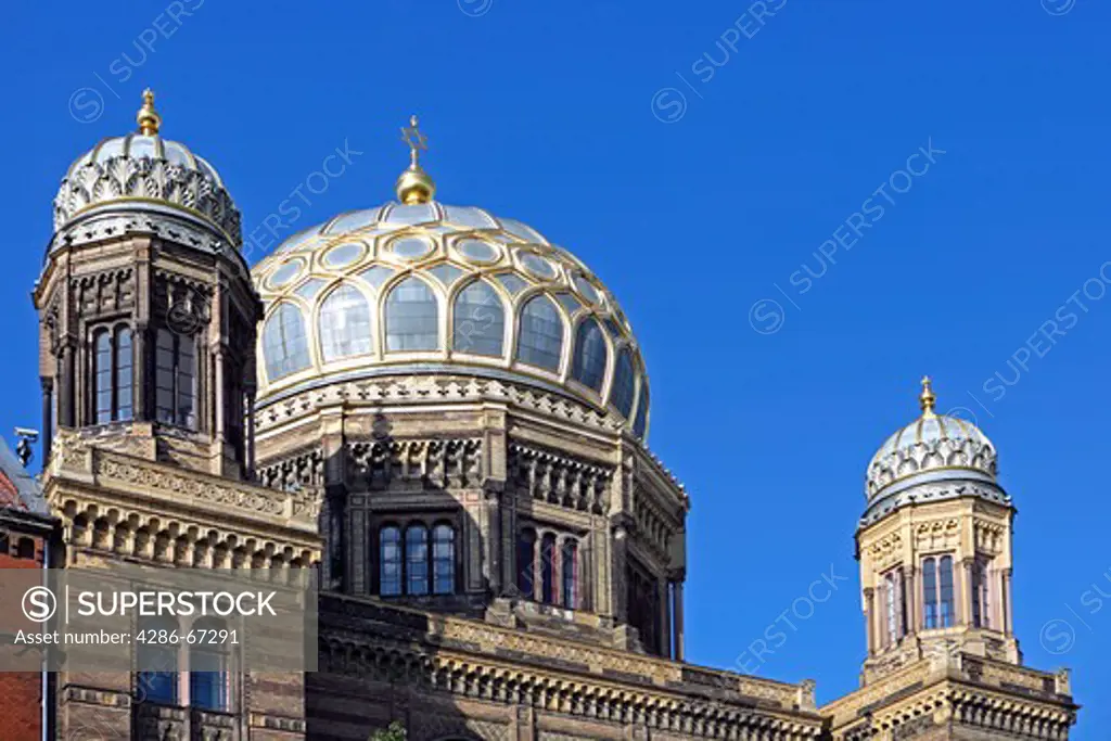 Germany, Berlin, dome of the new synagogue