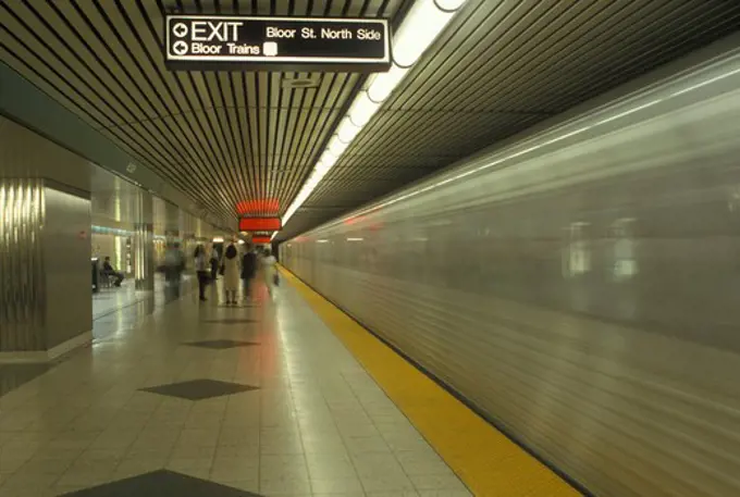 subway, Toronto, Canada, Ontario, Bloor Subway Station in Toronto. 