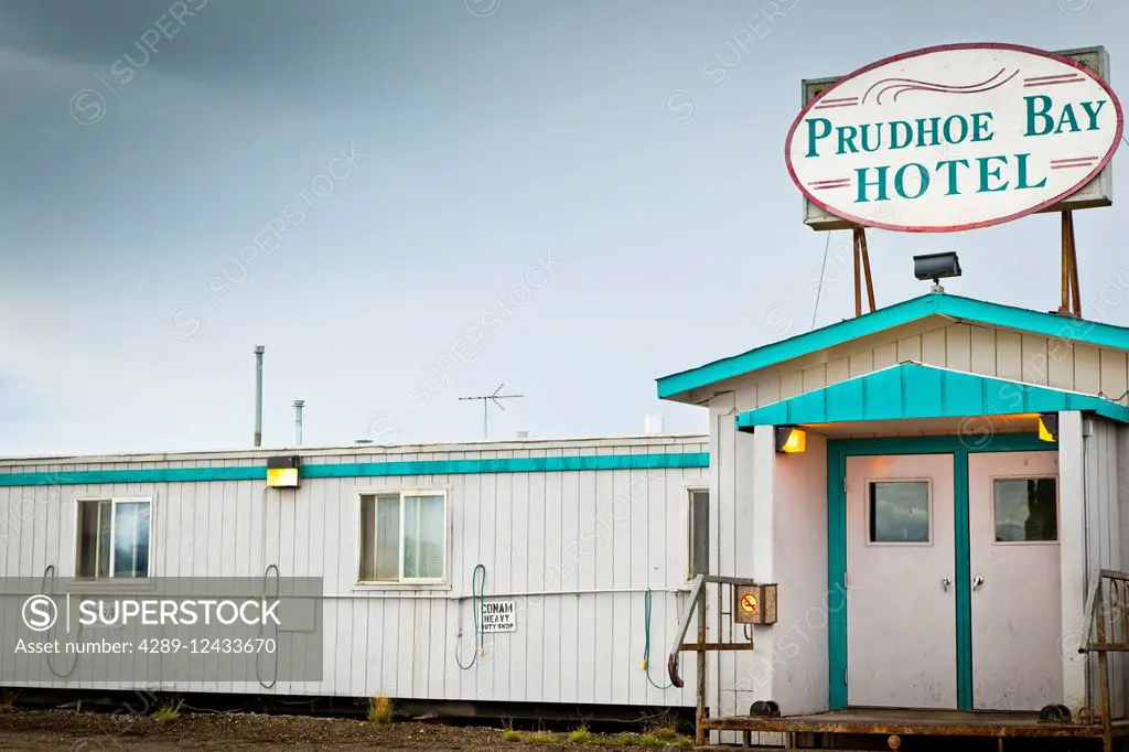 Prudhoe Bay Hotel, Deadhorse, at the north end of the Dalton Hwy, Arctic Alaska.