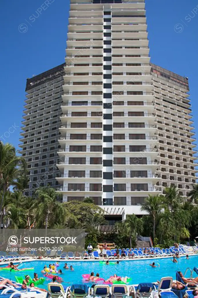 Hyatt Regency Hotel and swimming pool, Acapulco, Guerrero State, Mexico