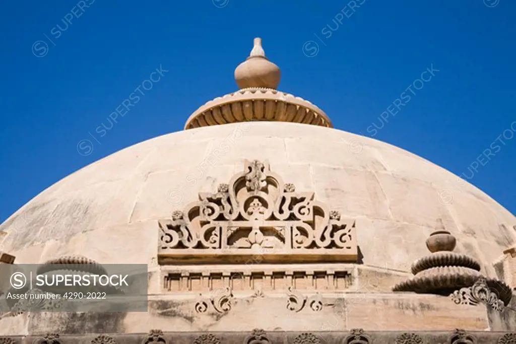 Dome at Mahavira Jain Temple, Osian, near Jodhpur, Rajasthan, India