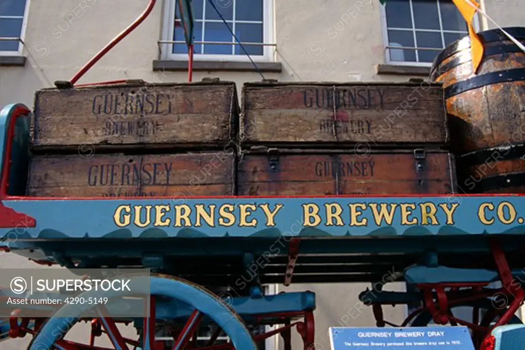 Guernsey Brewery dray, Guernsey Brewery, St Peter Port, Guernsey, Channel Islands