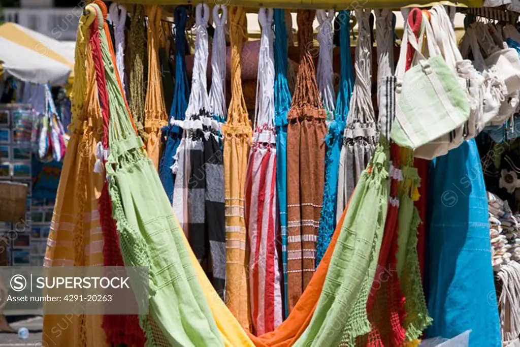 Brazil Souvenirs on sale for tourists in Brazil.