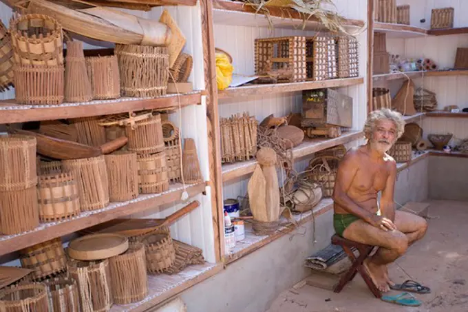 Brazil Souvenirs on sale for tourists in Brazil.